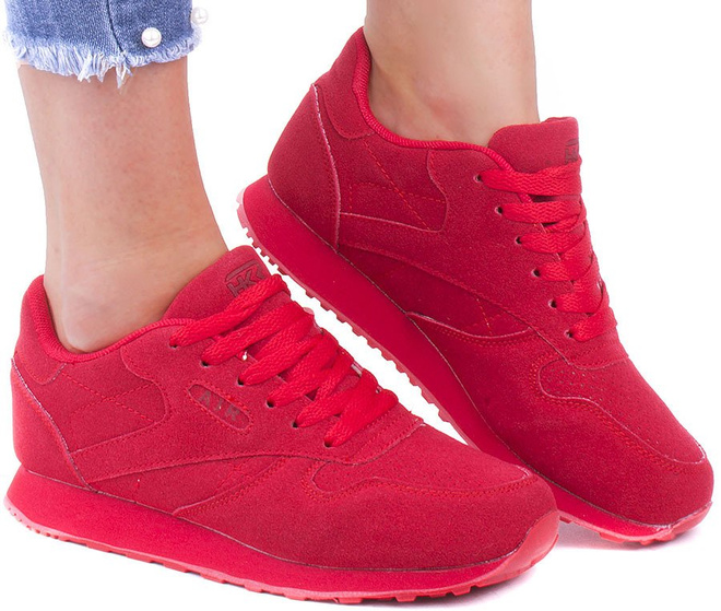 CZERWONE SPORTOWE SNEAKERSY CLASSY 1