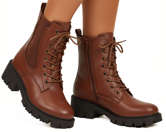 CAMEL BOTKI OCIEPLANE TRAPERY NA PLATFORMIE ALMILA 2