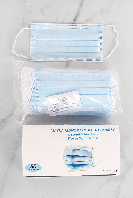 MASKA MASECZKA ANTYWIRUSOWA OCHRONNA 50 SZTUK 2