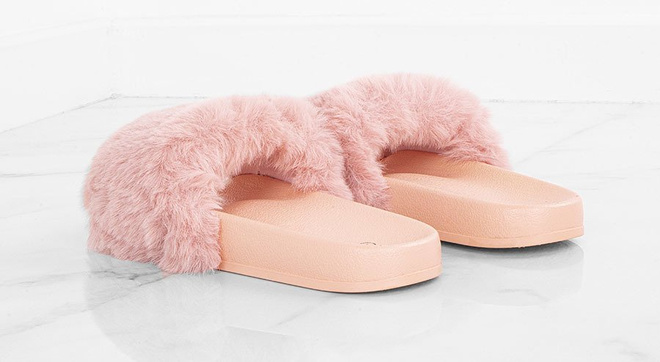 RÓŻOWE GUMOWE KLAPKI Z FUTERKIEM GERDIS 6