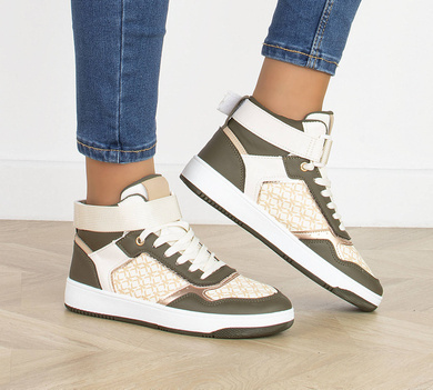 ZIELONE SNEAKERSY BOTKI TRAMPKI SPORTOWE TIA