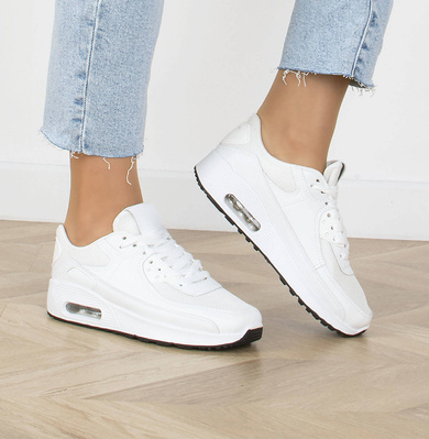 BIAŁE SPORTOWE DAMSKIE SNEAKERSY