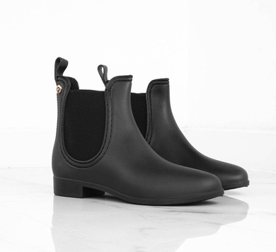 CZARNE MATOWE OCIEPLANE KALOSZE