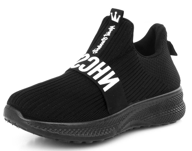 CZARNE LEKKIE SPORTOWE SNEAKERSY ROLO 5