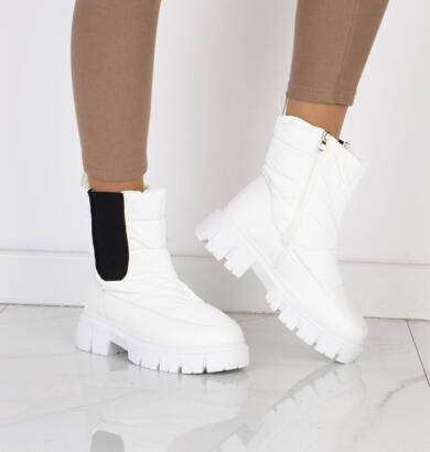 BIAŁE ŚNIEGOWCE BOTKI OCIEPLANE NA PLATFORMIE