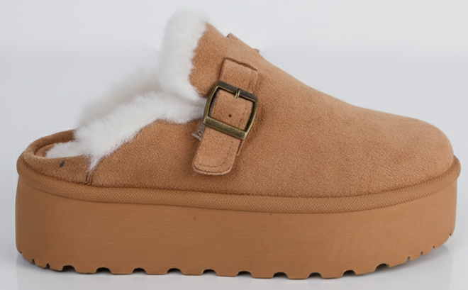 BEŻOWE KAPCIE OCIEPLANE NA GRUBEJ PODESZWIE COSTA 1