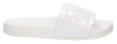 BIAŁO RÓŻOWE GUMOWE KLAPKI PARIS