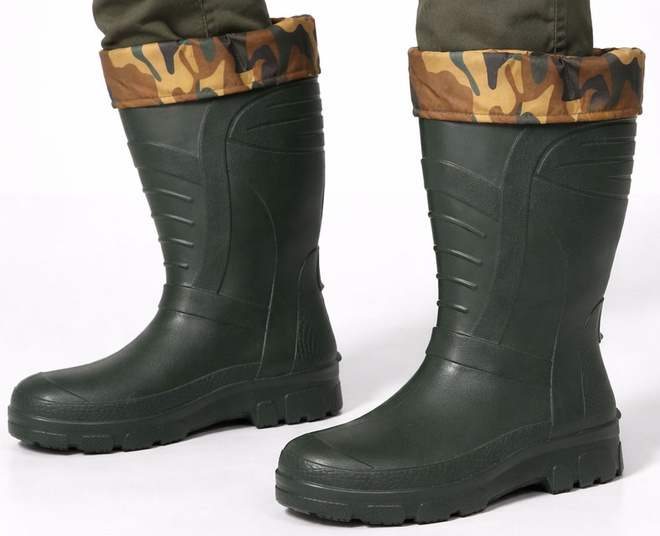 ZIELONE MĘSKIE KALOSZE GUMOWCE WYSOKIE 4