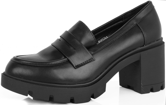 KLASYCZNE CZARNE DAMSKIE PÓŁBUTY NA SŁUPKU MOLLO 3