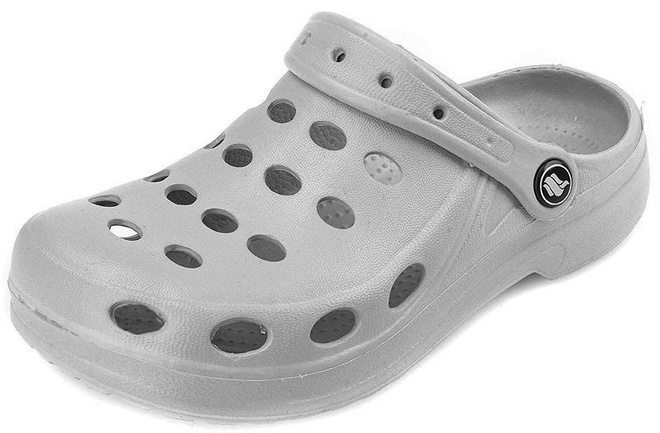 SZARE LEKKIE KLAPKI CHODAKI KROKSY  4