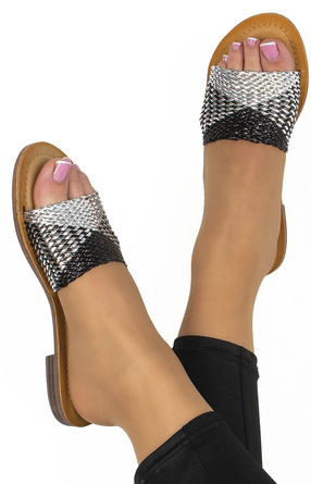 SREBRNE KLAPKI AŻUROWE DAMSKIE LULEE