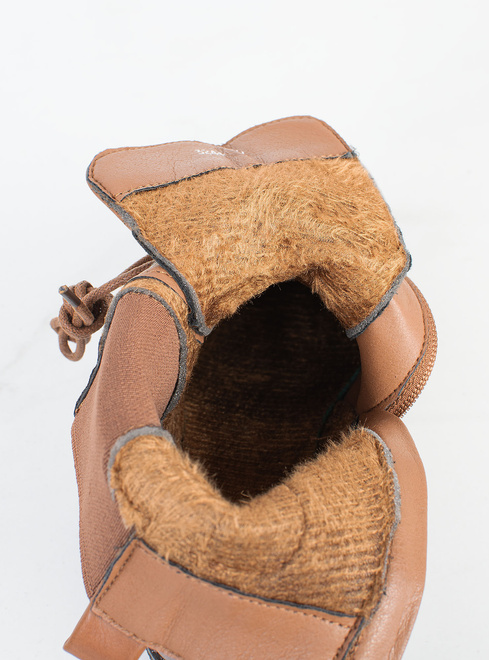 CAMEL SKÓRZANE BOTKI DAMSKIE OCIEPLANE TRAPERY GLANY OLIVIANNE 7