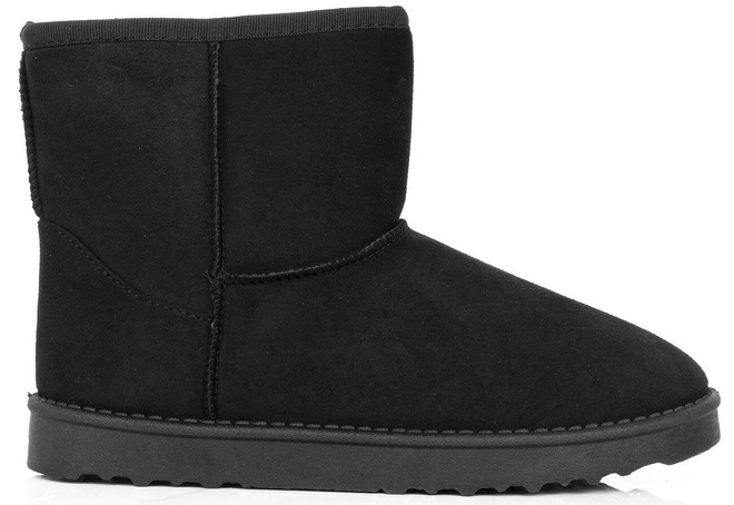 CZARNE ŚNIEGOWCE OCIEPLANE BOTKI WSUWANE FUTERKO 1