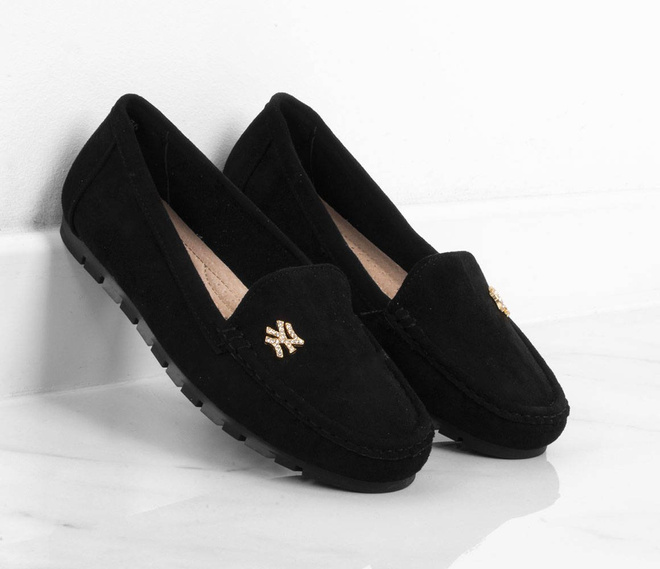 CZARNE ZAMSZOWE MOKASYNY MARITA 6