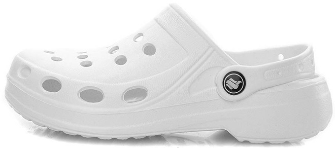 BIAŁE LEKKIE KLAPKI CHODAKI 4