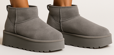 SZARE OCIEPLANE ŚNIEGOWCE BOTKI NA PLATFORMIE GIVELLE