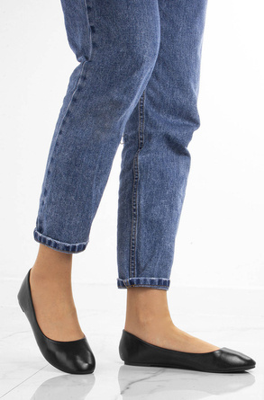 CZARNE KLASYCZNE BALERINKI LEAS