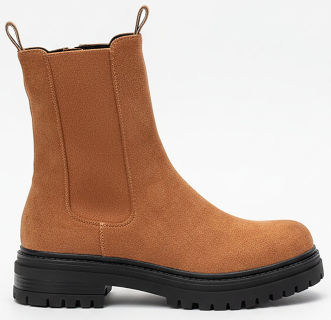 DAMSKIE CAMEL ZAMSZOWE BOTKI TRAPERY ZA KOSTKĘ GALANDIA 1