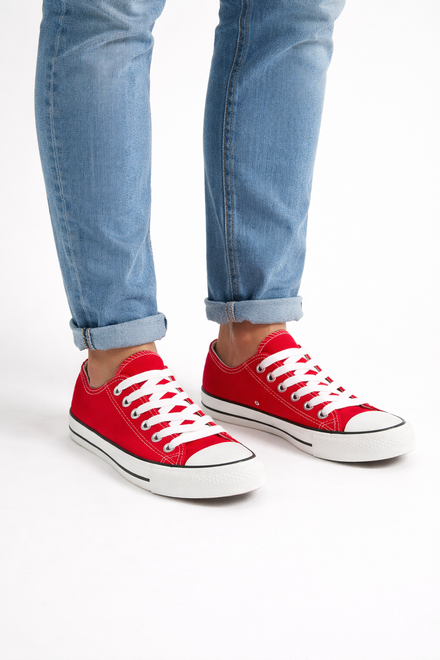 TRAMPKI TENISÓWKI NISKIE KLASYCZNE CZERWONE 7