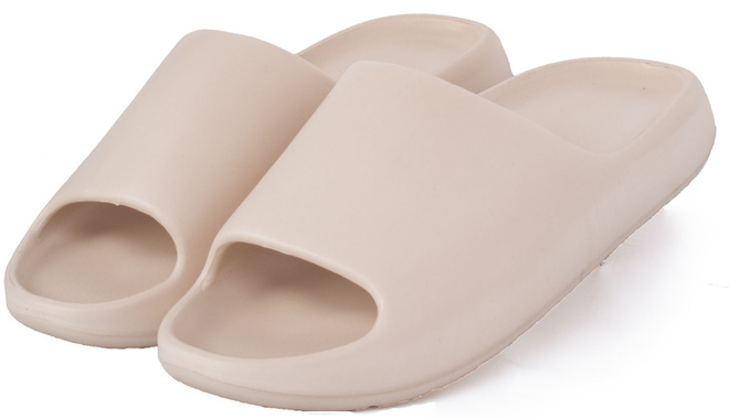 MĘSKIE BEŻOWE PIANKOWE WYGODNE KLAPKI 3