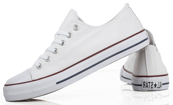 KLASYCZNE NISKIE BIAŁE TRAMPKI MĘSKIE  1