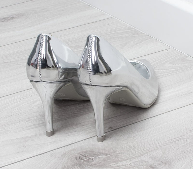 SREBRNE LUSTRZANE SZPILKI W SZPIC SAILY 3