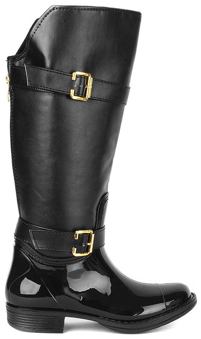 CZARNE SKÓRZANE KALOSZE KLOTR 1