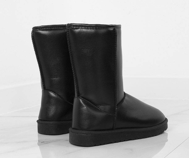 CZARNE SKÓRZANE ŚNIEGOWCE KINDLY 3