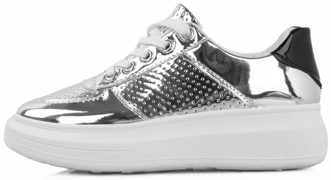 SREBRNE SPORTOWE SNEAKERSY LUZILA 3