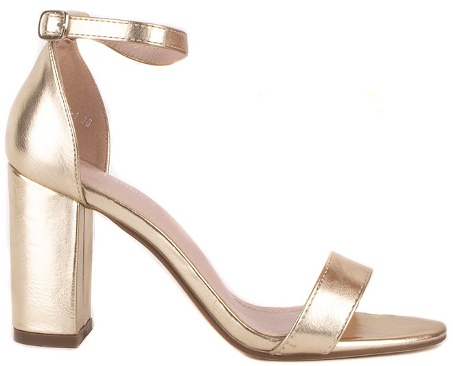 ZŁOTE SANDAŁY NA SŁUPKU SONYA 1