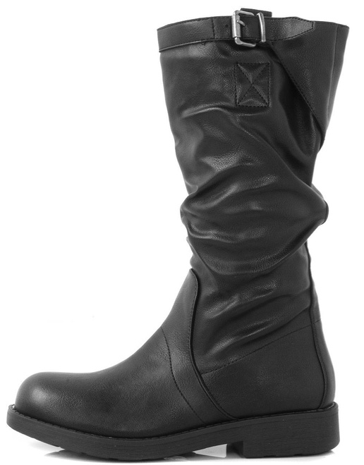 CZARNE SKÓRZANE KOZAKI MERLI 3