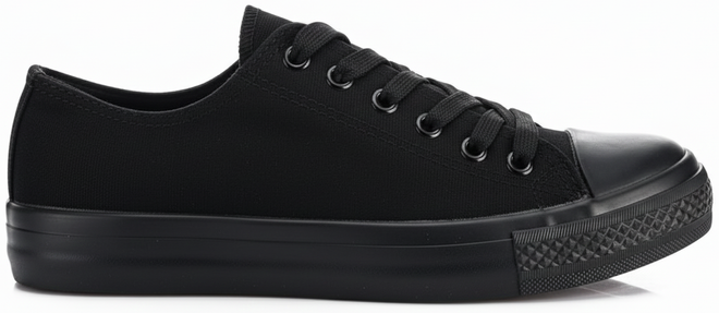 TRAMPKI NISKIE KLASYCZNE TENISÓWKI CZARNE 1