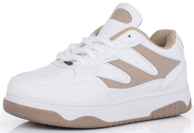 BIAŁE SNEAKERSY TRAMPKI KLASYCZNE NA PLATFORMIE WEXET 3