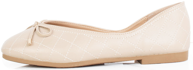 BEŻOWE WYGODNE DAMSKIE BALERINKI KLASYCZNE ARISANA 3