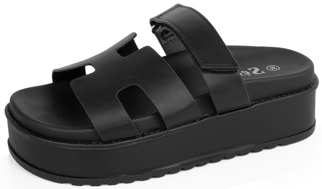 CZARNE DAMSKIE KLAPKI ELEGANCKIE PASKI MORA 3