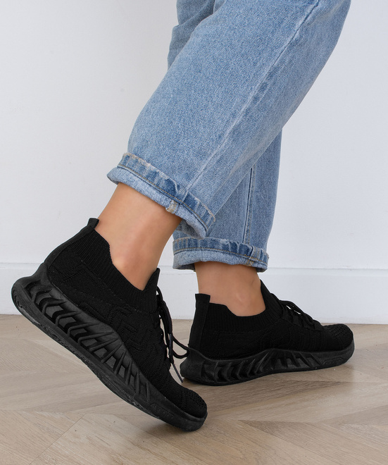 DAMSKIE CZARNE BUTY LEKKIE SNEAKERSY VINO 6