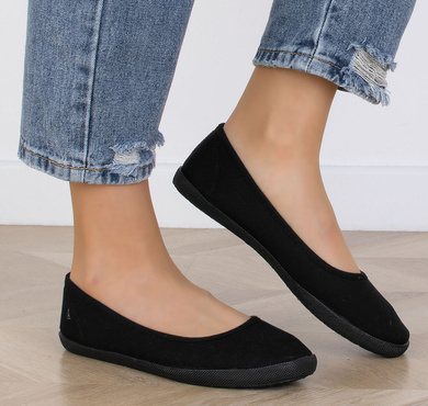 CZARNE TENISÓWKI CZESZKI BALERINKI