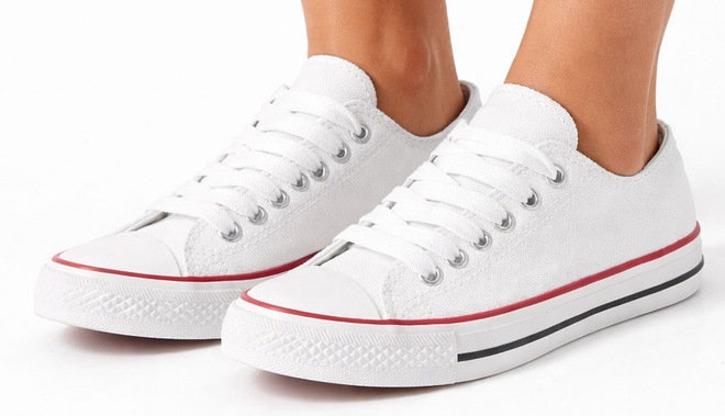 KLASYCZNE NISKIE BIAŁE TRAMPKI TENISÓWKI 4
