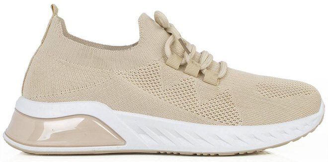 BEŻOWE BUTY SPORTOWE SNEAKERSY VETTA 1