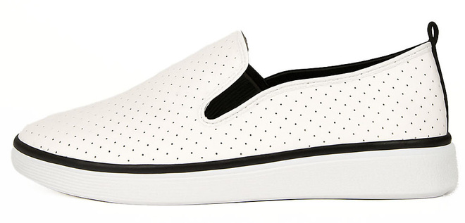 BIAŁE TENISÓWKI PLATFORMA AŻUROWE SLIP ON WSUWANE NEKOS 3