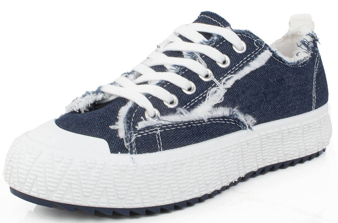 GRANATOWE TRAMPKI NA GRUBEJ PODESZWIE PETULA 3