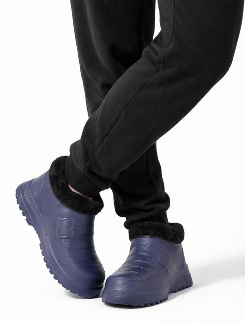 GRANATOWE OCIEPLANE KLAPKI CHODAKI  7