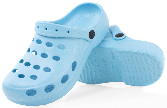 BŁĘKITNE LEKKIE KLAPKI  KROKSY  3