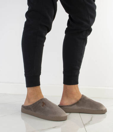 BRĄZOWE MĘSKIE OCIEPLANE KAPCIE KLAPKI