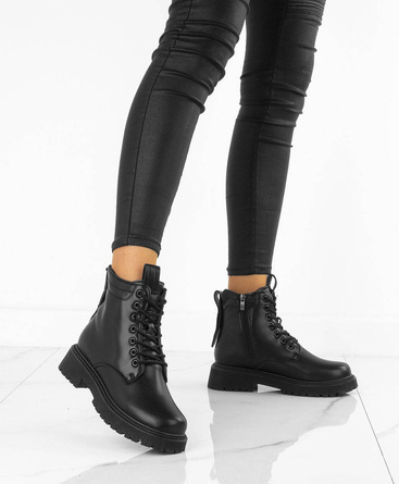 CZARNE BOTKI GLANY EKOSKÓRA