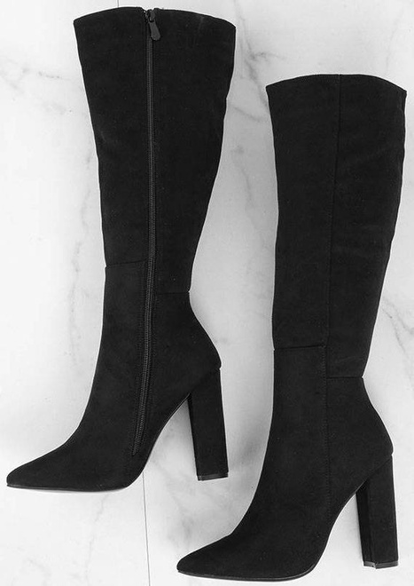 CZARNE ZAMSZOWE KOZAKI MARICA 2