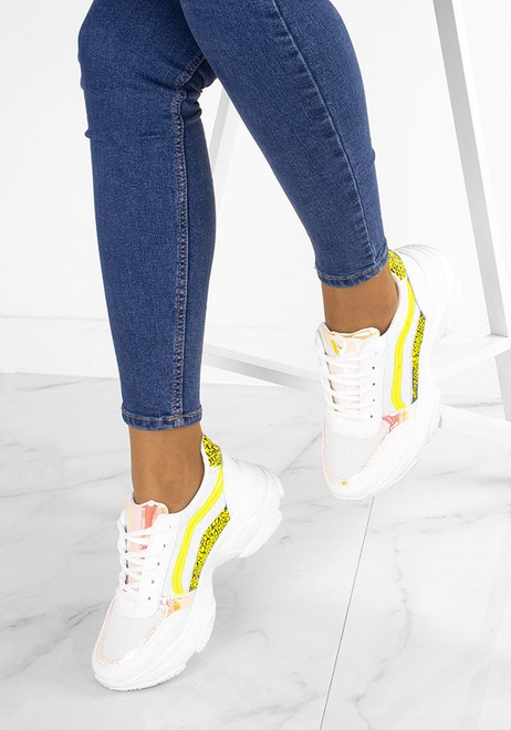 BIAŁE SNEAKERSY NA PLATFORMIE HOLOGRAM HOLLY 3