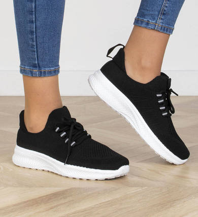 CZARNE BUTY SPORTOWE SNEAKERSY SAMES