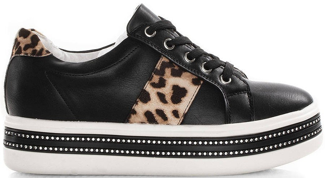 CZARNE SNEAKERSY FAUXIN 1