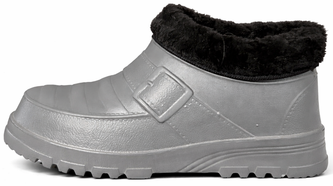 SZARE OCIEPLANE KLAPKI CHODAKI KROKSY  3